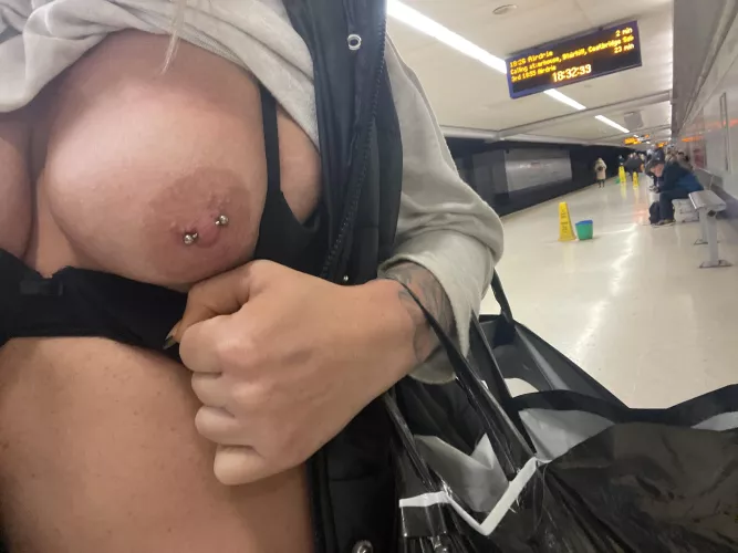 Flashing at the train station by Immediate_Whereas971