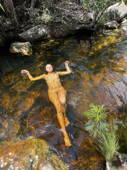 Flowing with the waters of life, where each wave is a dance and every dive is a cosmic connection. 🌊✌️ by SpicyGoddess69