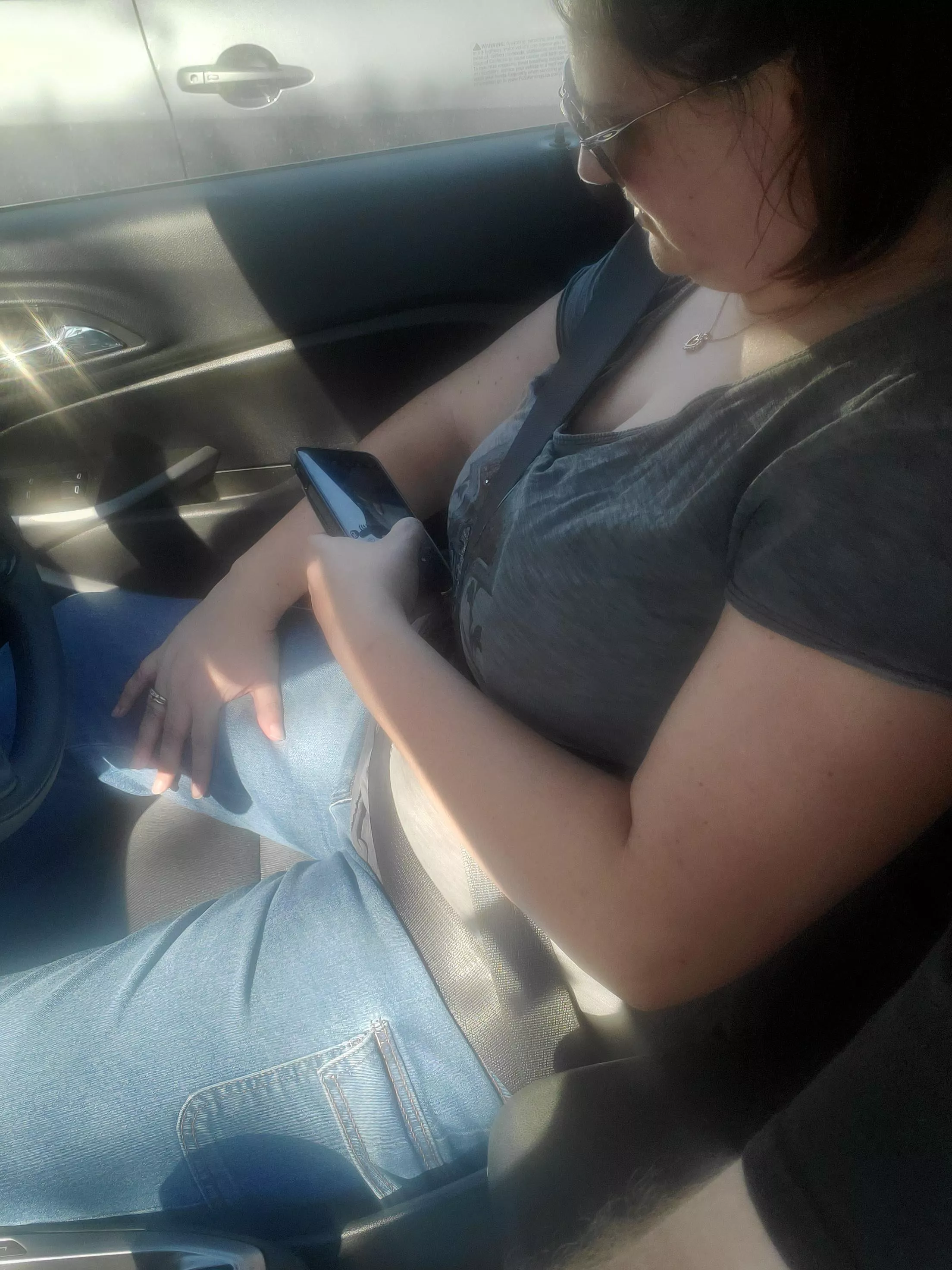 I got play with and taking pics of my bulge posted by hotwife_hufflepuff