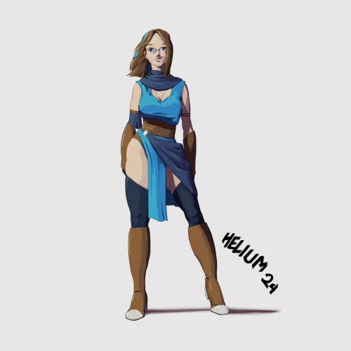 Quick drawing of my OC, June by Bouncing_Helium