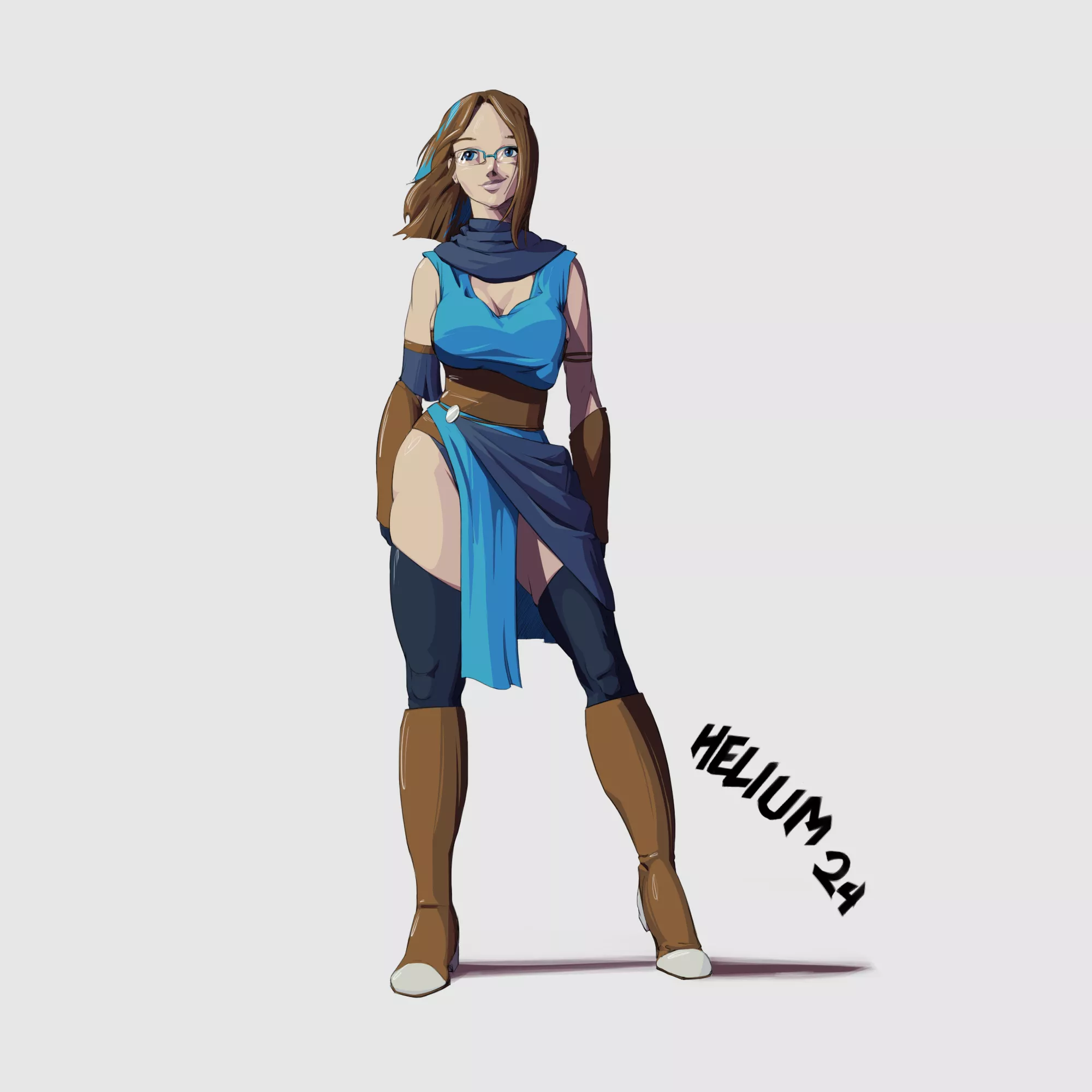 Quick drawing of my OC, June posted by Bouncing_Helium