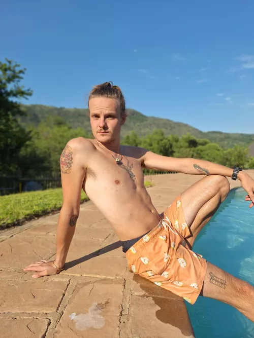 The pool boy has arrived, had better get your husband out the house by CosmicElfPrince