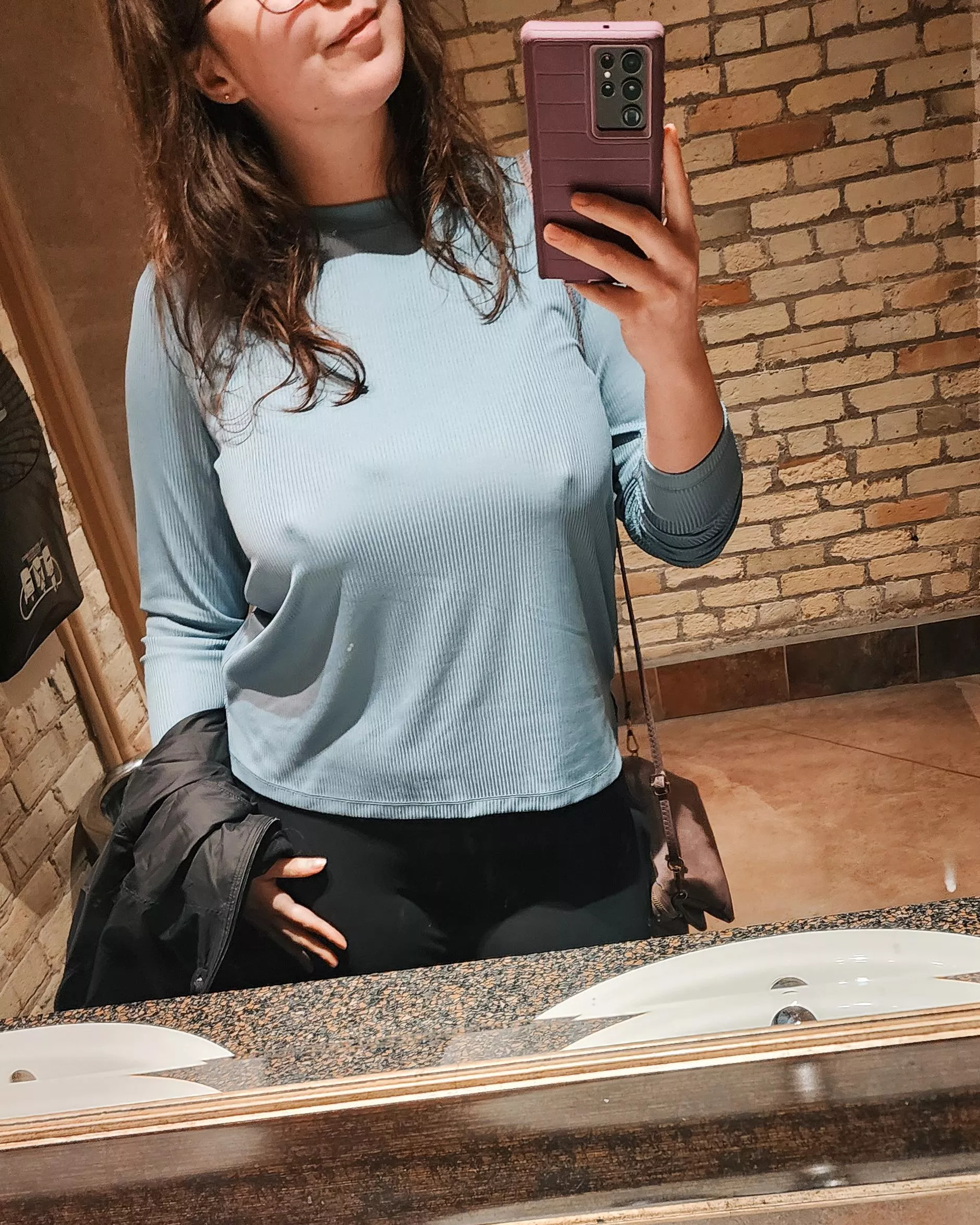 A milf who likes to show her hard nipples in public posted by Delightfulbliss7