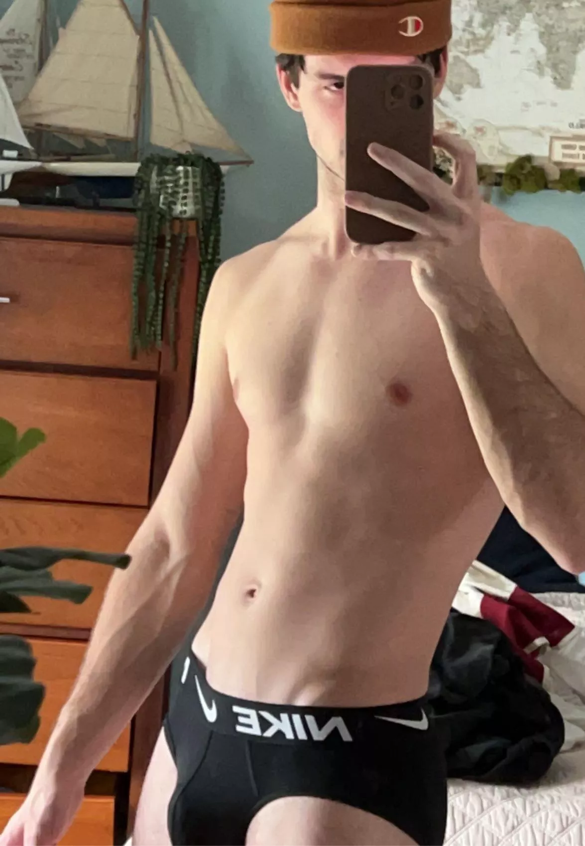 Black briefs for a change posted by FlexWithMeBro