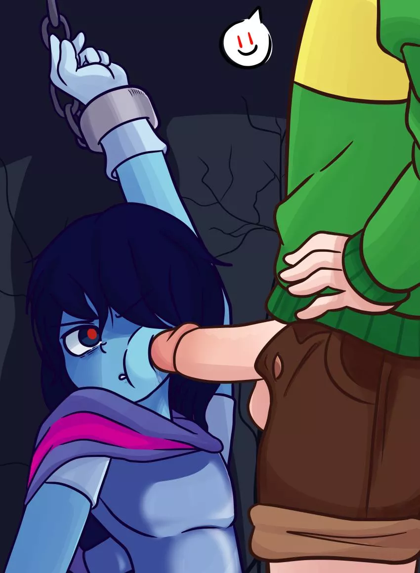 [Chara] wants [Kris] to suck it posted by Comfortable-Fox343