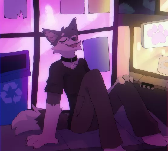 dog (my art) by felonygoat