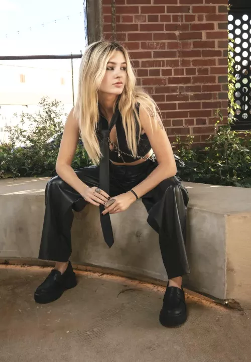 Feeling like a proper rock chick in my leather by Realistic_Message479