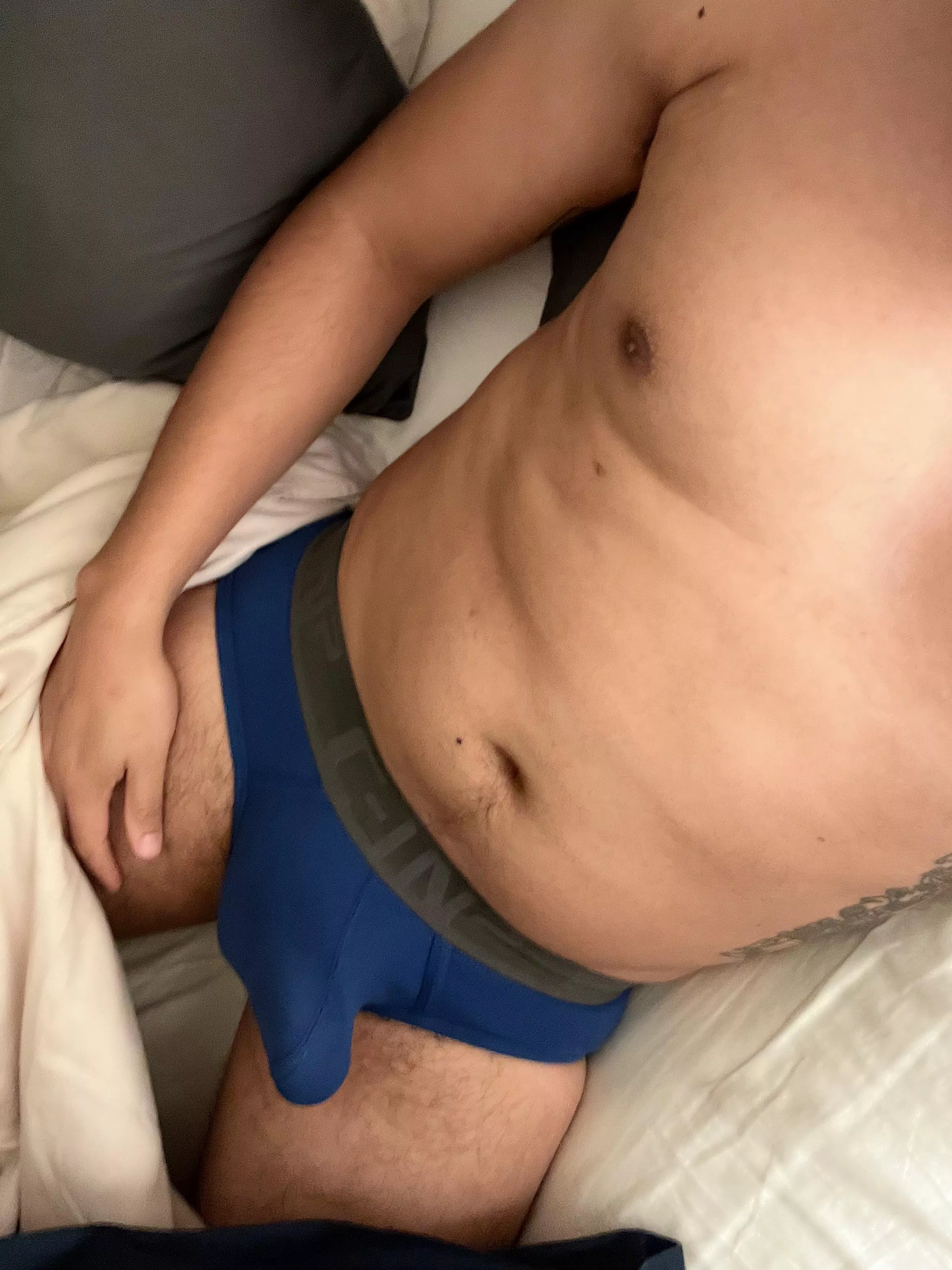 Hard in these blue briefs posted by Maize0