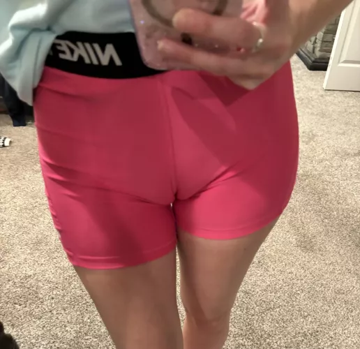 Hot pink camel toe by Knotsandboots