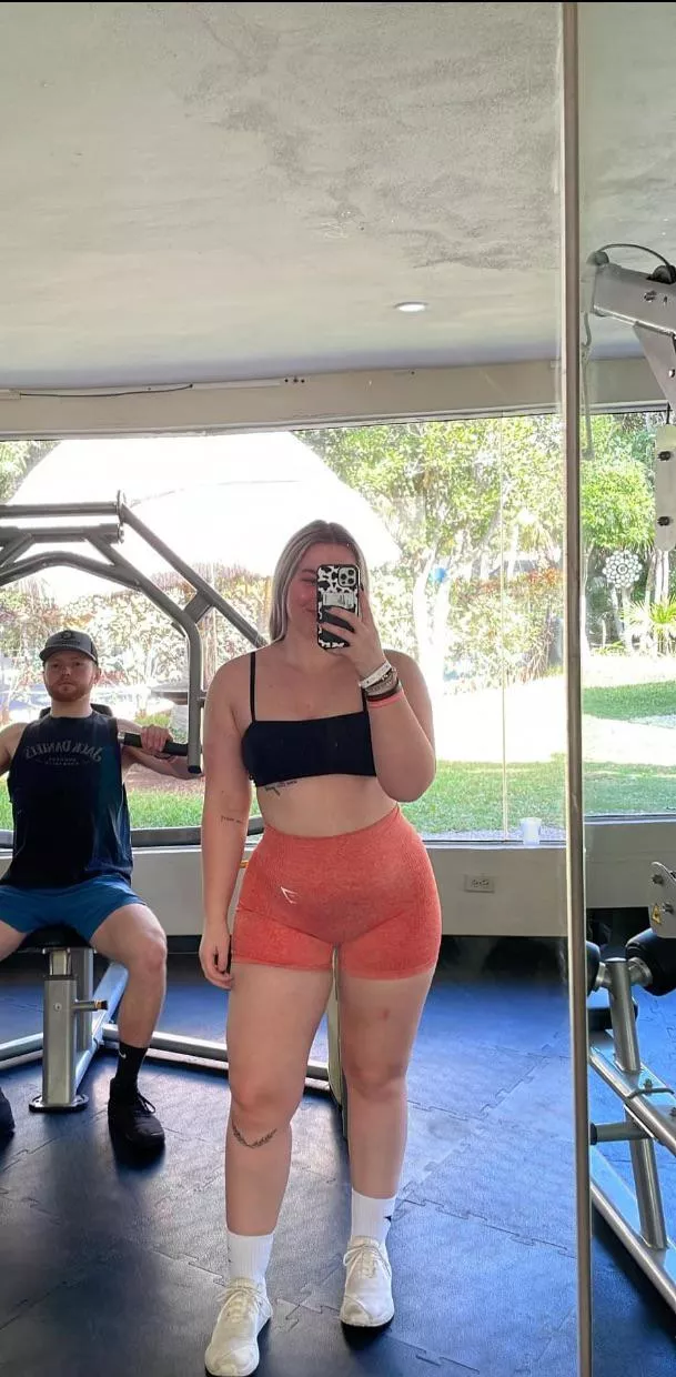 I can’t get over how thick my gf has gotten the last year of us going to the gym. I always see huge black men seeing her when he squats. They’ll sometimes compliment her on her form. She always is super friendly to them too. posted by bulgeandbooty