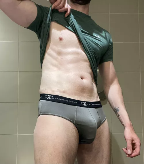Locker room bulge by Difficult_Lime_4932