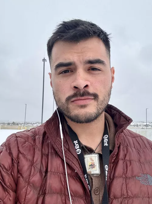 Looking for a snuggle in the snow by MikeA95