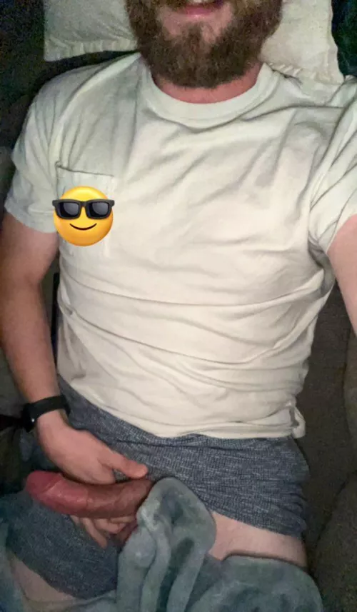 Morning wood on the couch by Deviant_Dad_666