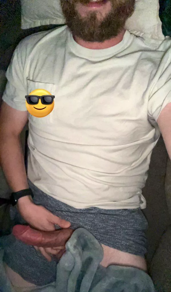 Morning wood on the couch posted by Deviant_Dad_666