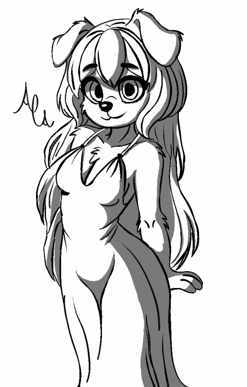 puppy sketch [By Me] by TheAnimAddict