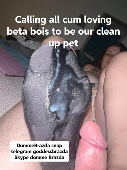 Be a good little clean up boi for us by DaddyBrazda