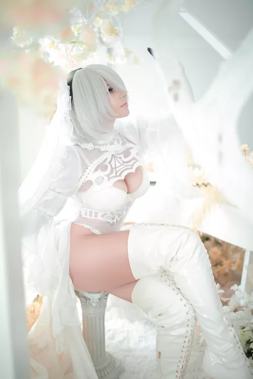 Bride 2B cosplay by Yuna Kairi by Intrepid-Upstairs-69