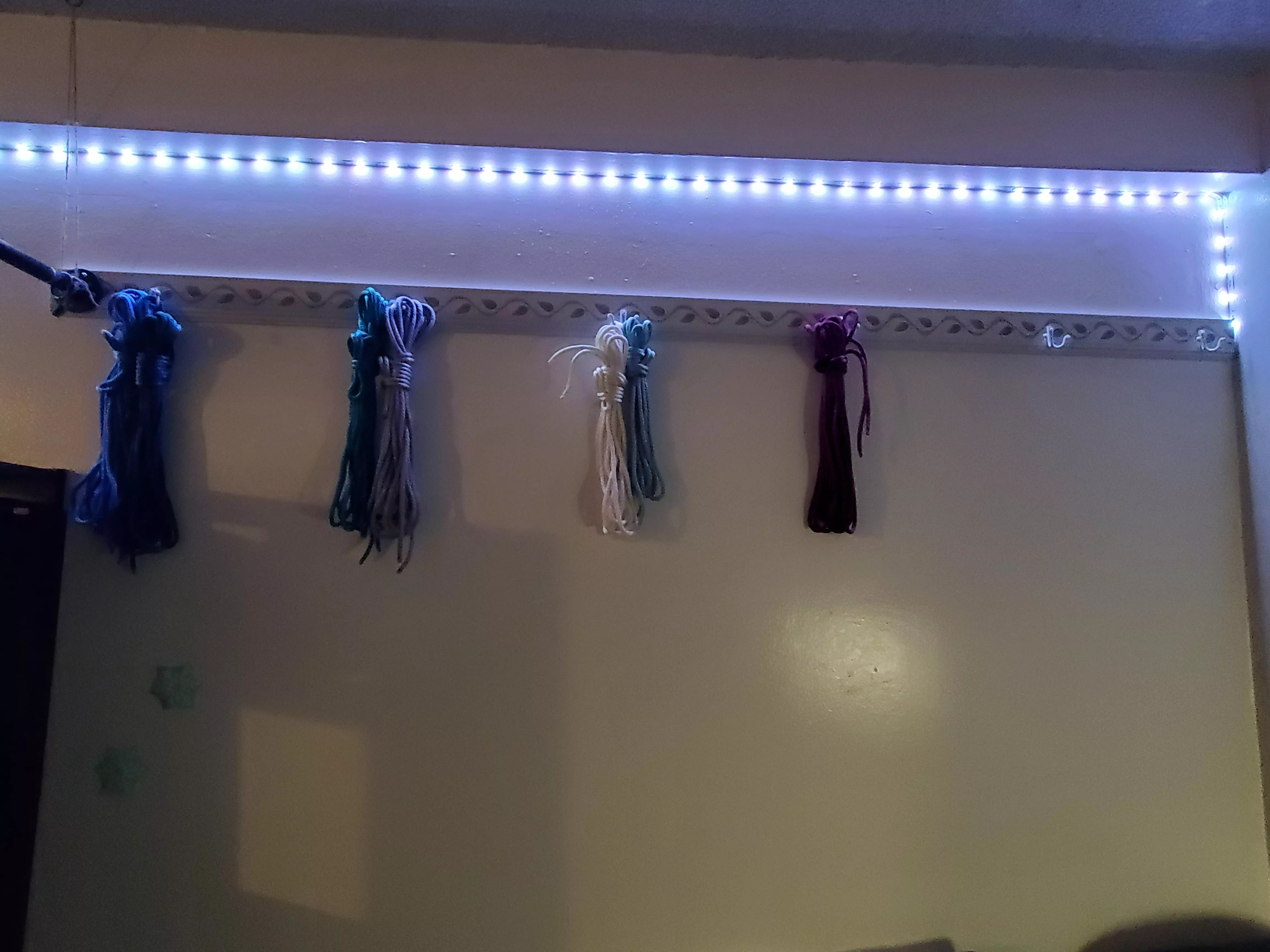Designed and set up a way to display my rope collection 🥰 posted by SakuraLuna2023