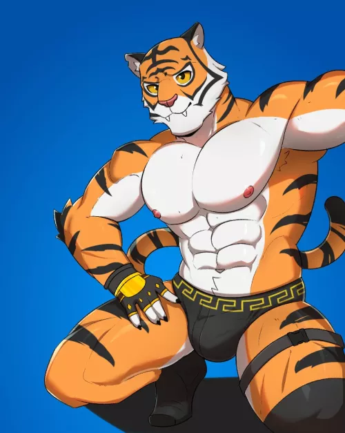 (@drops_sweat) That Fortnite tiger by StampmatS