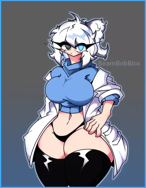 [Female Scientist Sans] by DripJ6969