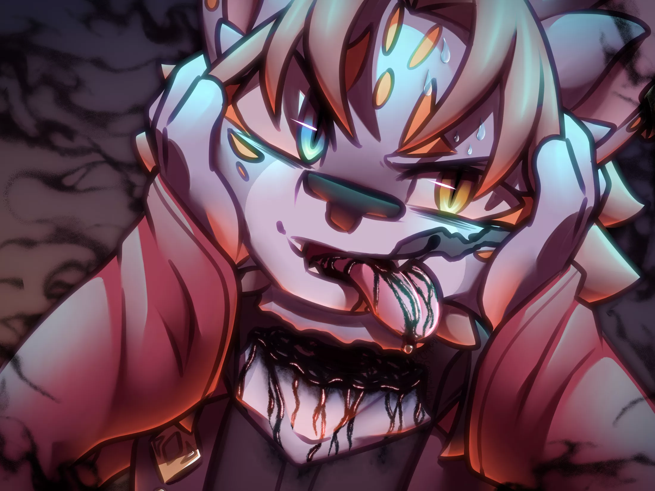 [For Hire] [TW: Blood/Gore] Losing Your Head (Art and Emmett (c) Me) posted by CrazyMeliMelo