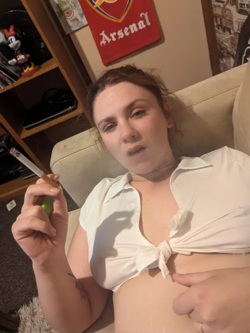 Had fun last night in my school outfit. Felt like a bad girl with my smoke by mariejanelane