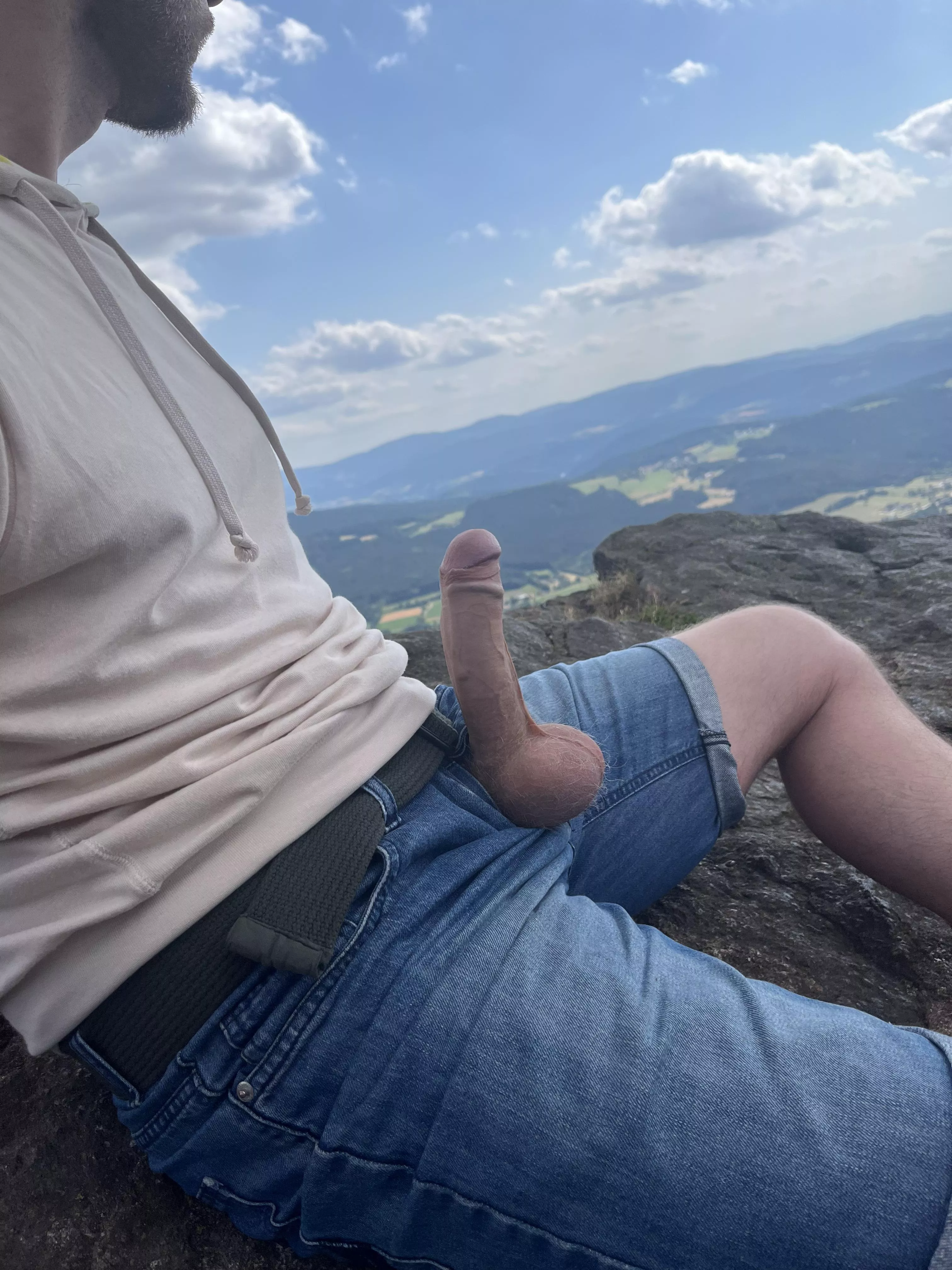 Hiking is fun an hard work. 😈 Can we relax now?💦👀 posted by AaaronSummers