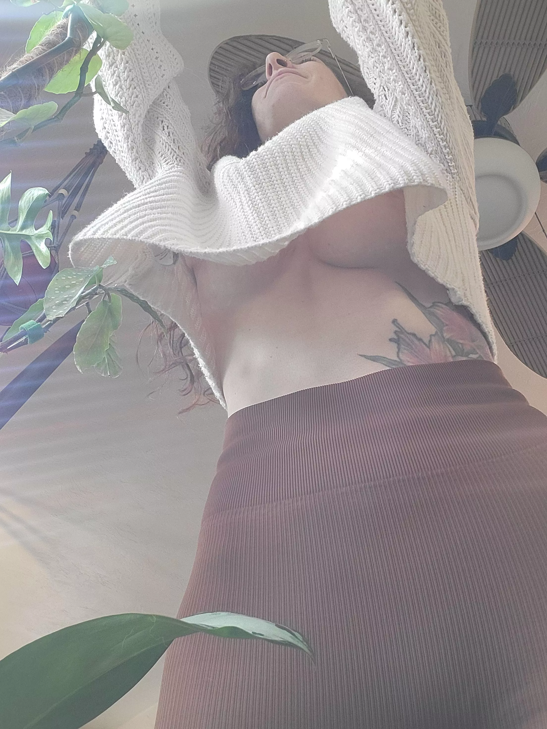 Just doing some plant chores 😋 posted by morningg-sun