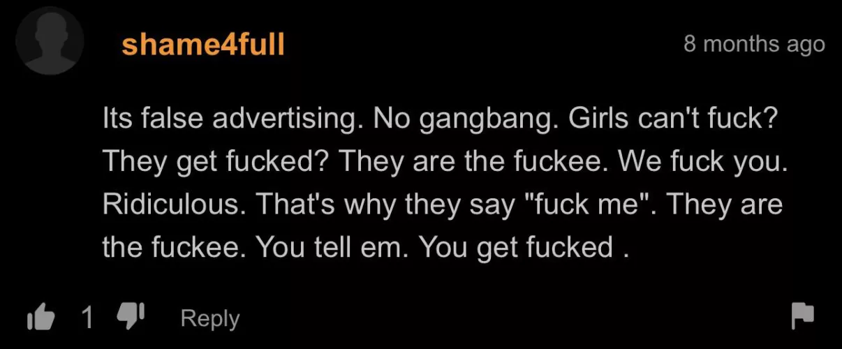 Lesbians can’t gangbang, and this guy is mad about it. by Diligent-Newspaper-2