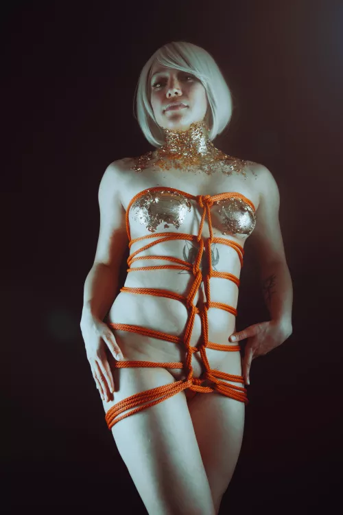 Playing with some gold leafs by cerberux69