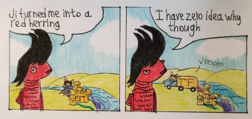 Red herring (art by me) by MrMoor2007