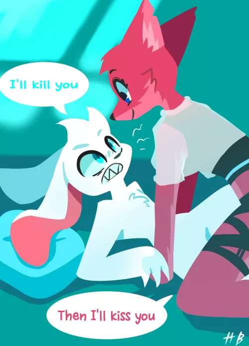 Spear VS Shield /art by me by HydraB2