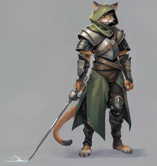 The Rogue Cat :) (Art by me) by UselessElf