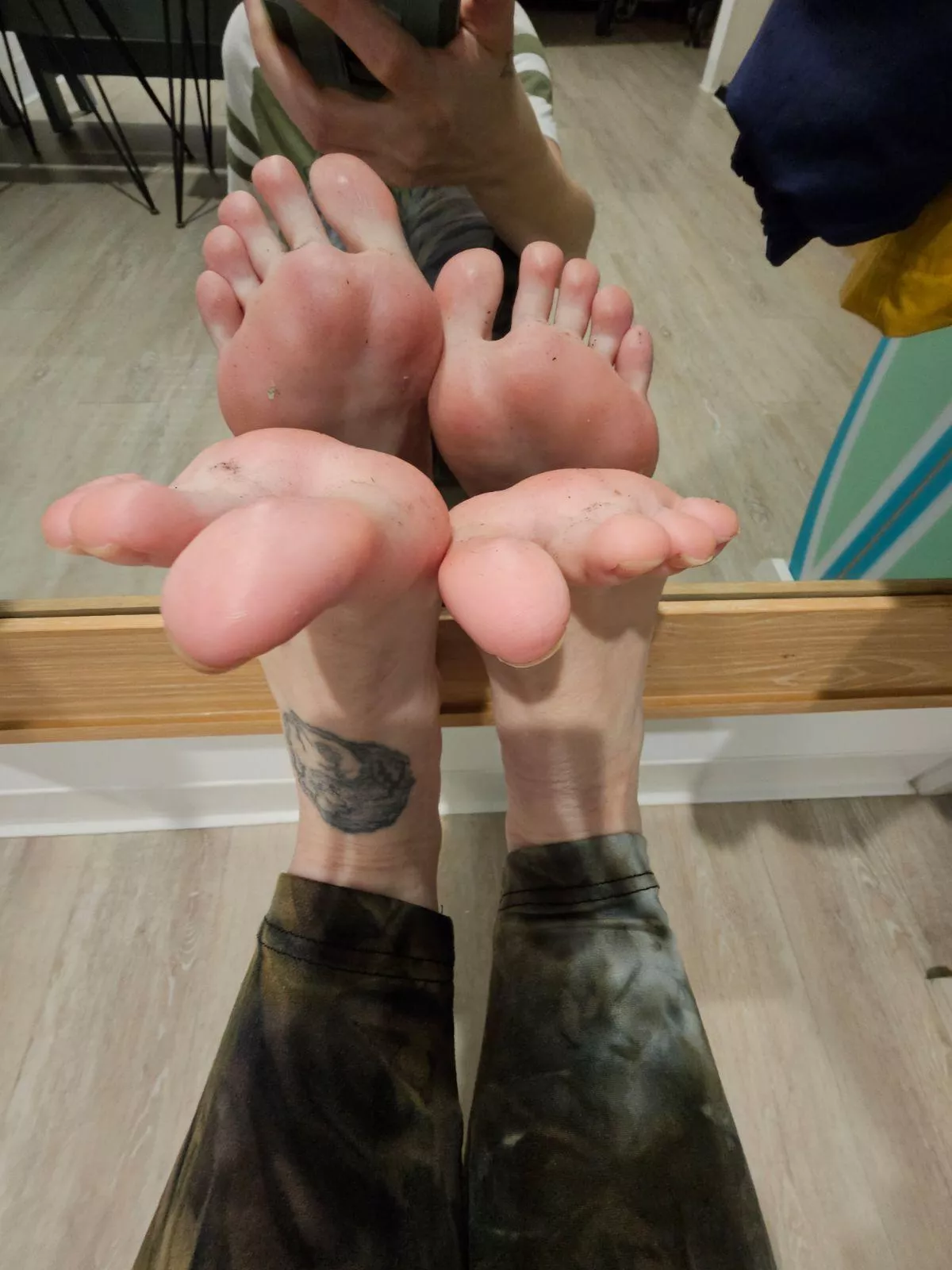Under my toes are alittle dirty posted by KatsLuckyPaws