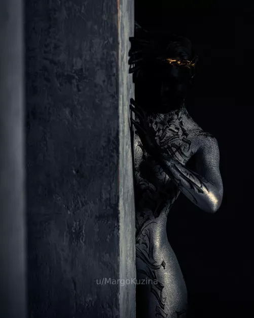 Acrylic bodypaint by Theabstracter on me by MargoKuzina