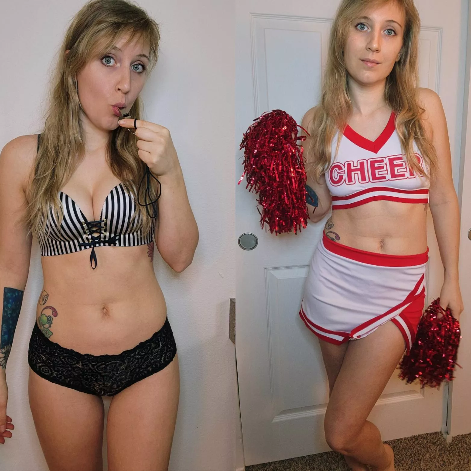 Are you taking home the cheerleader or the ref? posted by RunningGamingMama
