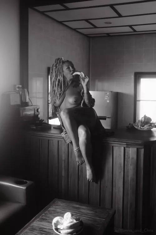 Breakfast 🍌🖤[OC] by Hanna_and_Chris