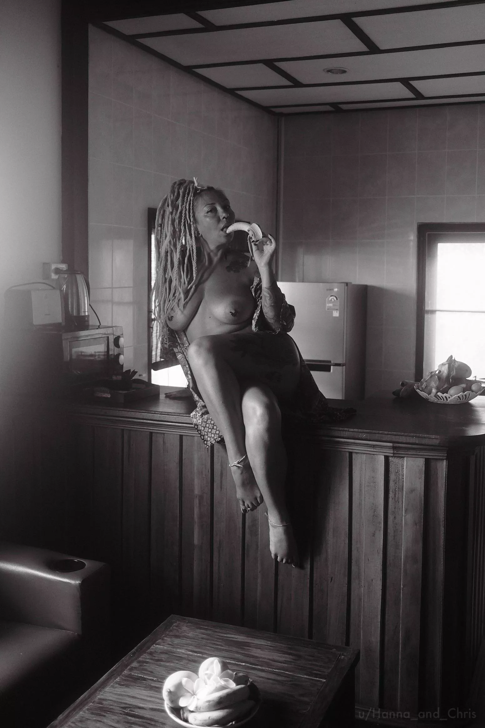 Breakfast 🍌🖤[OC] posted by Hanna_and_Chris