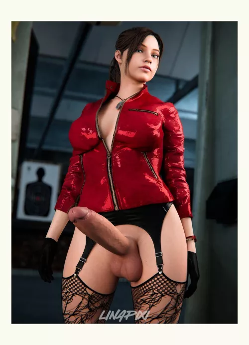 Claire In black Stockings (linapixi) [Resident Evil] by Cute-Temperature6267