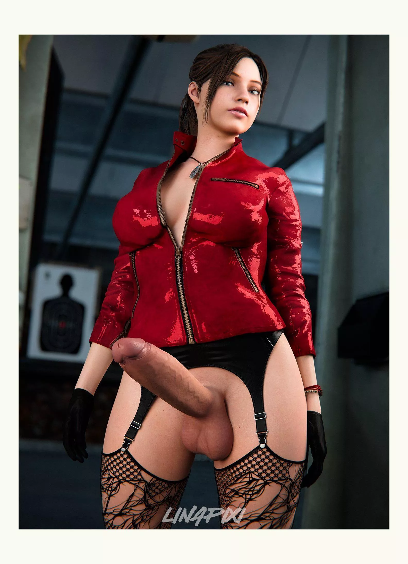 Claire In black Stockings (linapixi) [Resident Evil] posted by Cute-Temperature6267