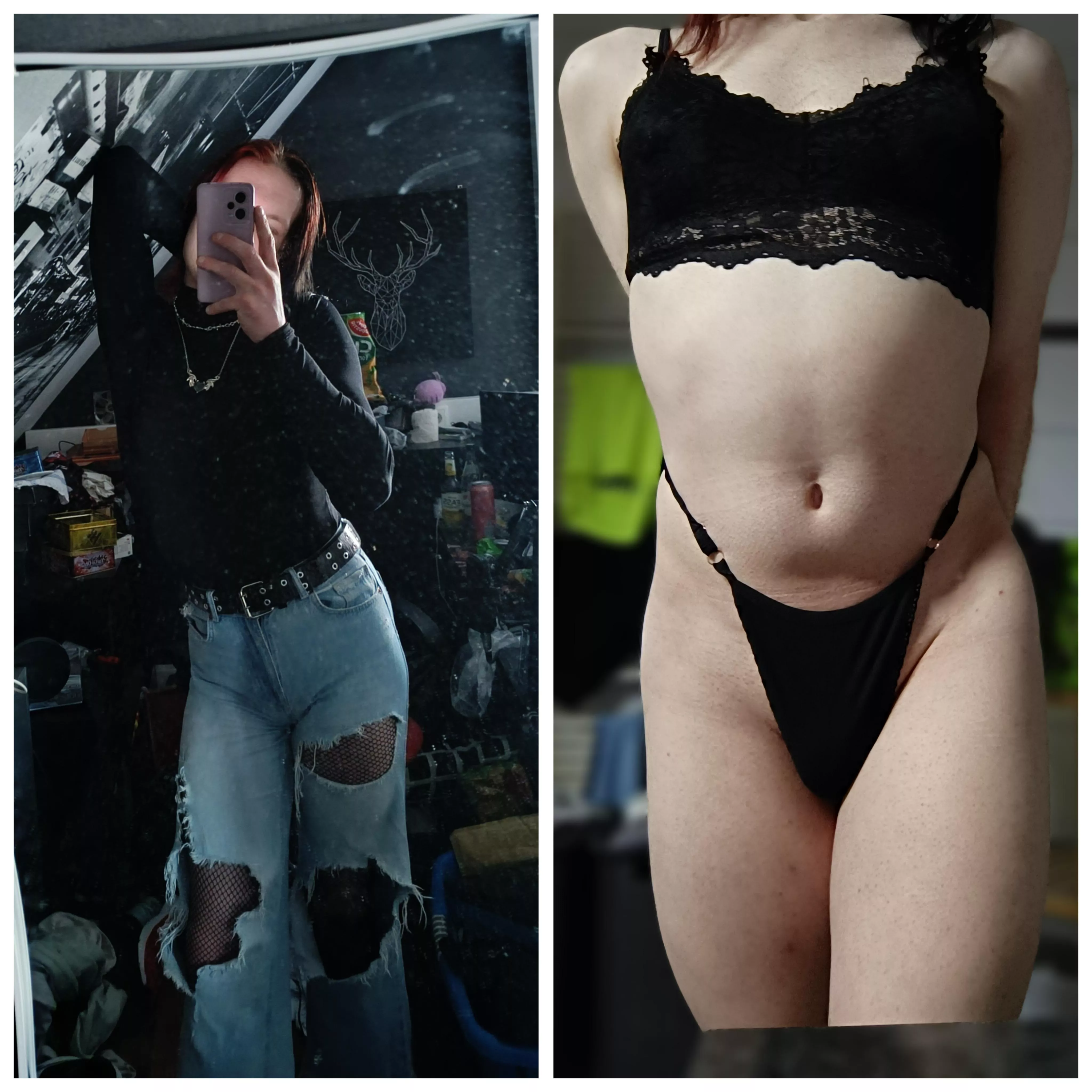 Clothes on or off?👉👈 posted by Phantlm