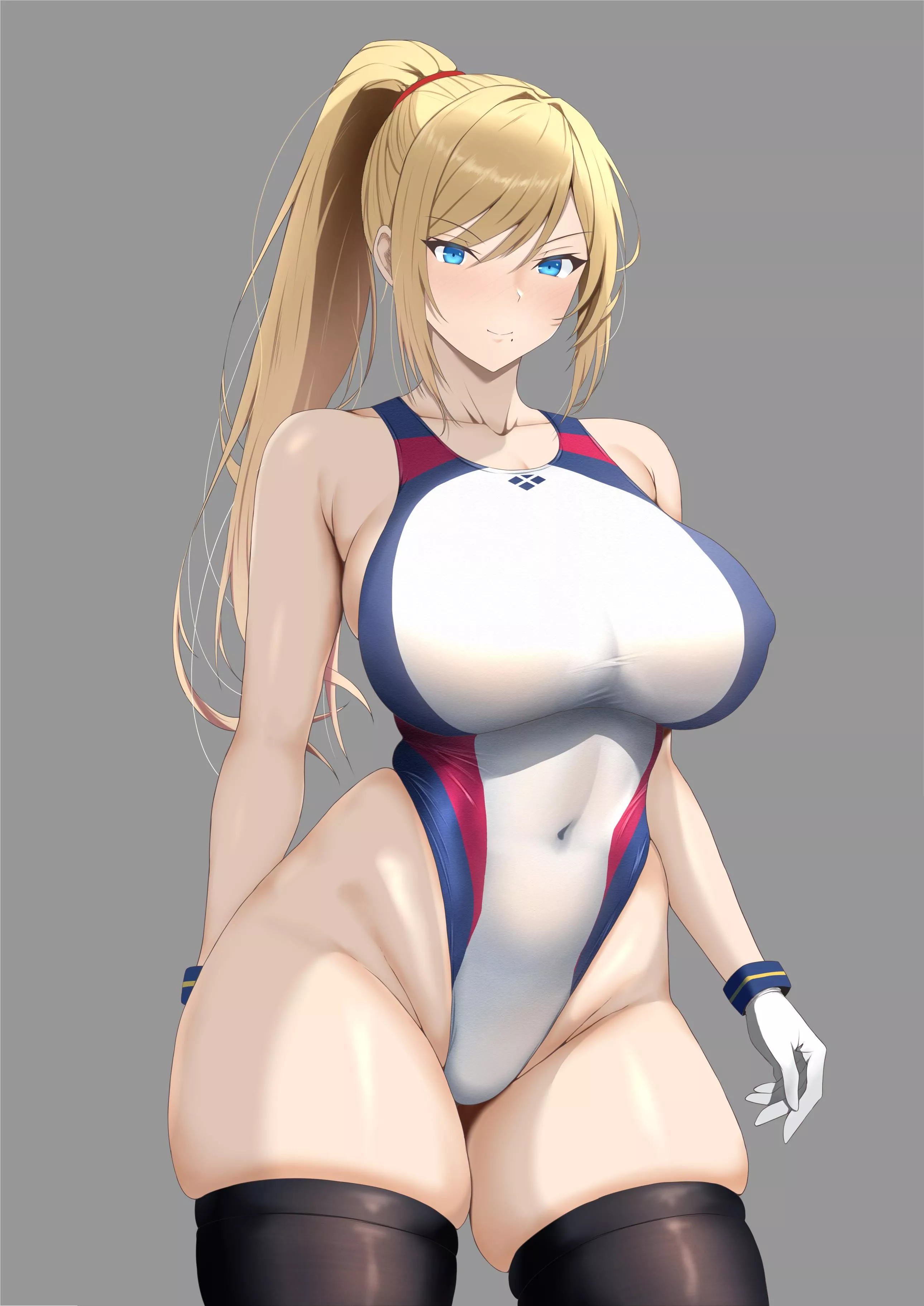 Competitive swimming Samus artwork by (Ranhatu) posted by DOA-FAN