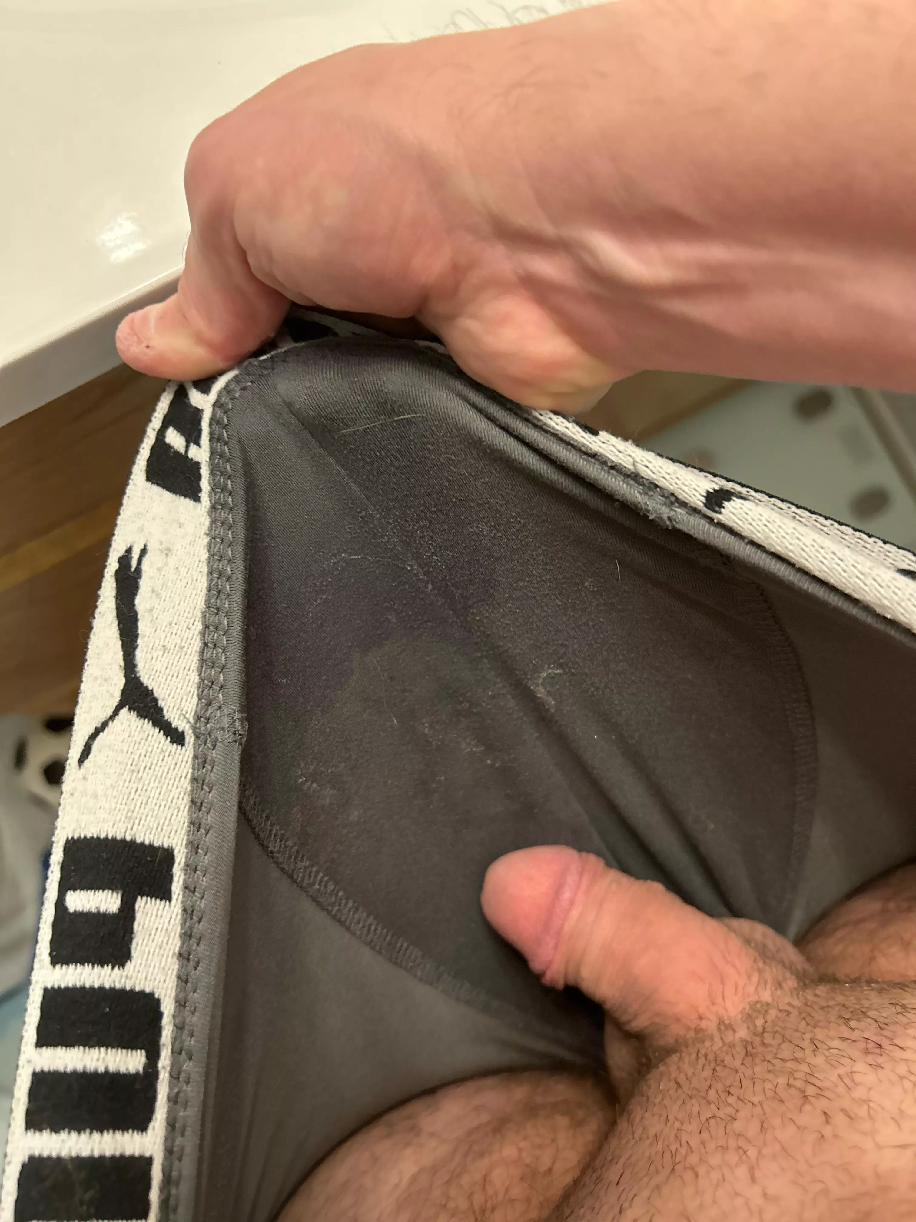 Day 4 of the same pair. So much precum! Smells good too posted by ResistSweaty5302