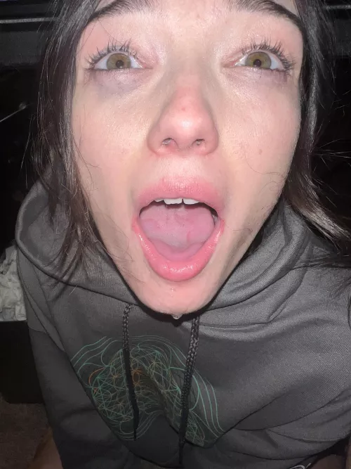 Do you like when your little slut shows you your cum? by xbrenny