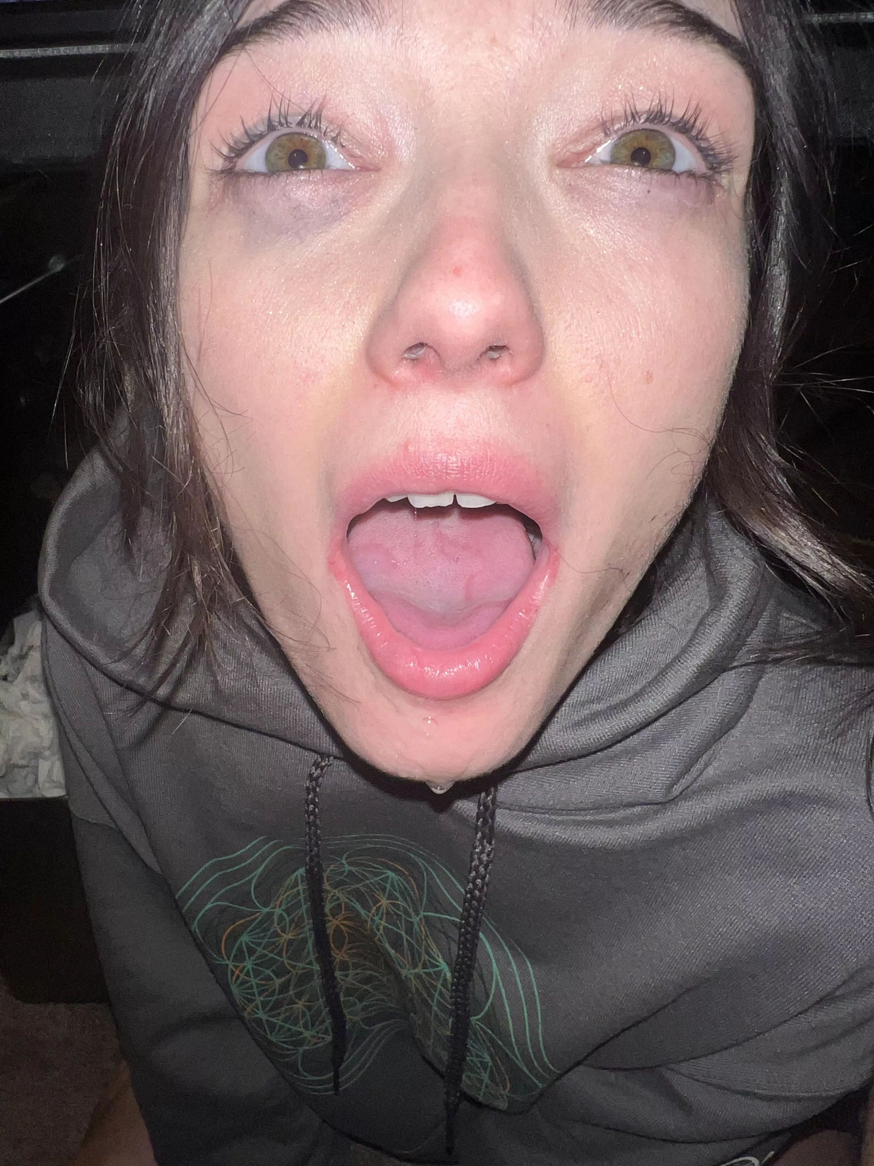 Do you like when your little slut shows you your cum? posted by xbrenny