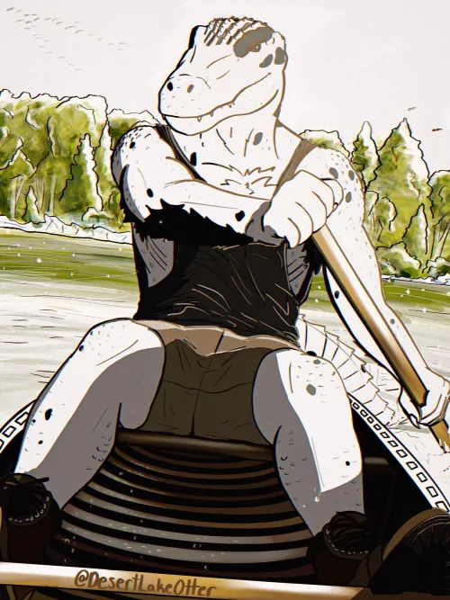 Gator activities (art by me :3) by DemonWolf334