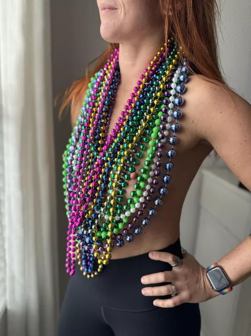 I want all of the Mardi Gras necklaces by Renee-and-Michael