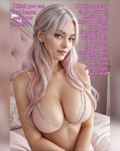 It's anyone's guess how long it may be. She doesn't even know how many people they will pass through or how long each one may hold them. by urfuturecuck