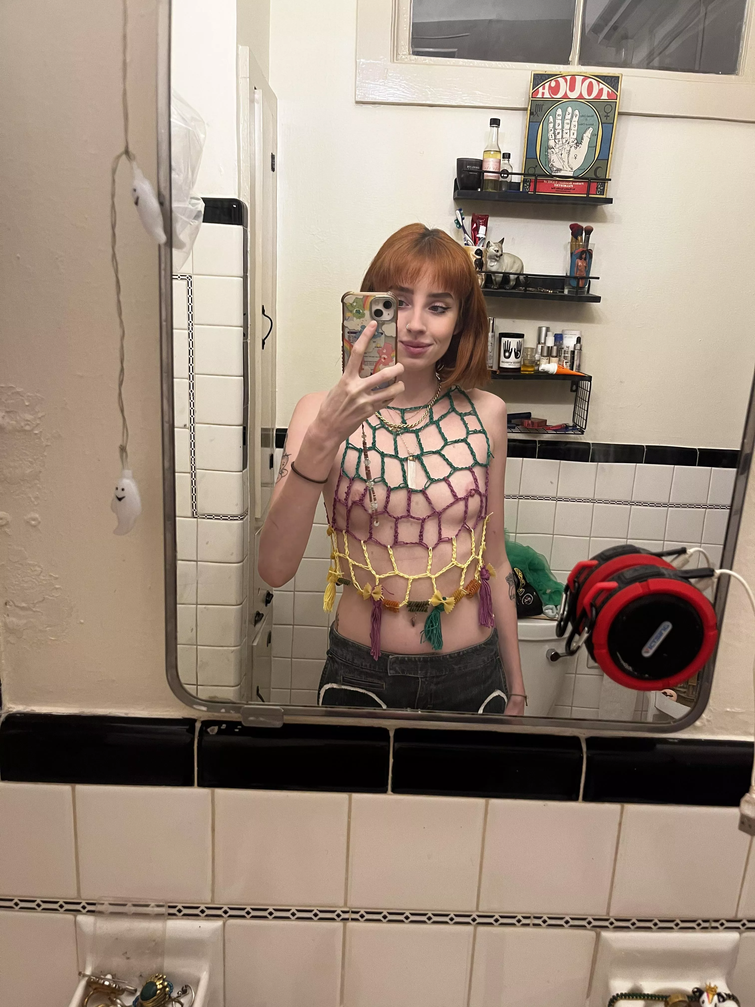 Made this top ready for Mardi Gras! What do you think posted by Nippy_Hippie