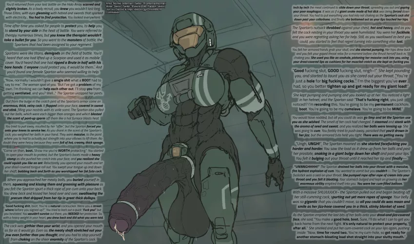 Seeking Protection from a Futa Spartan [Commission] [Futa] [Female Viewer] [Throatfucking] [Degradation] [Blackmail] by swirlin2048